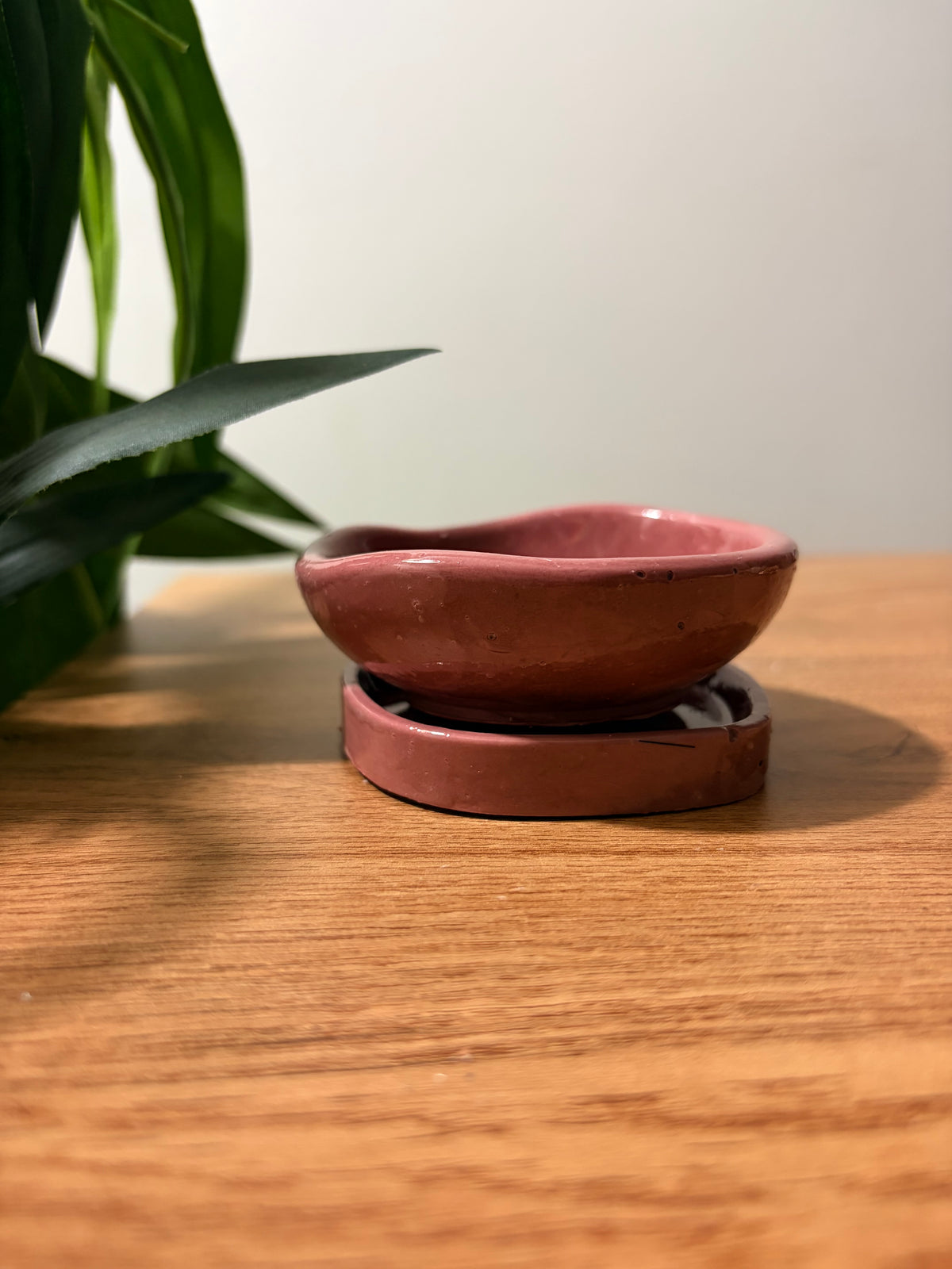 Cherry mini bowl and mini plate