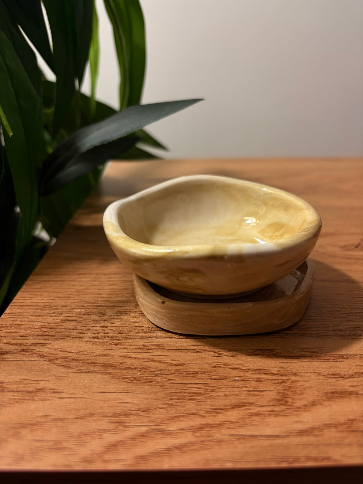 Cherry mini bowl and mini plate